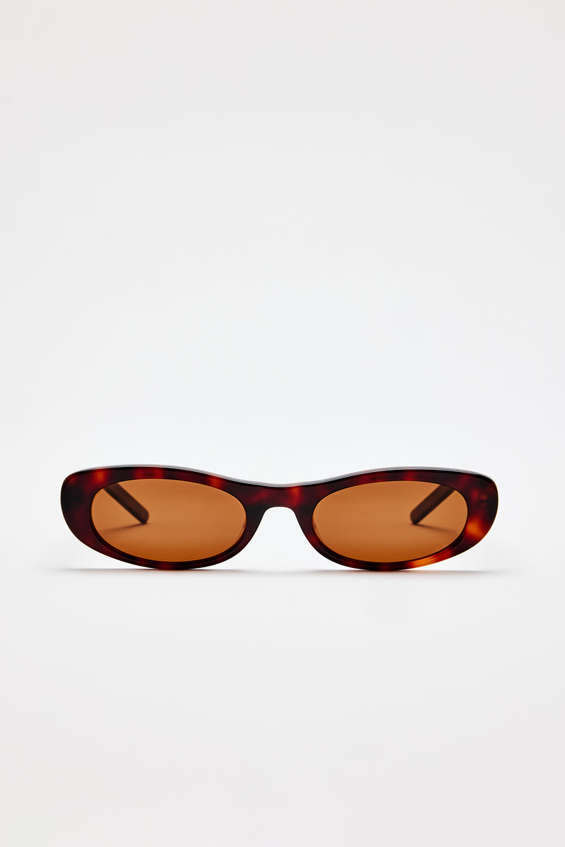 Kennedy Oval Sunglasses | Brown